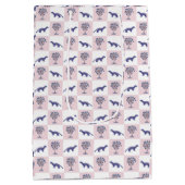 ブロックプリントパルメトス&モングース ミディアムペーパーバッグ (裏面)