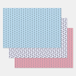 ブロックプリント包装紙 ラッピングペーパーシート