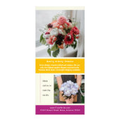 ブロックプリント花クリエイティブマーケティングラックカード ラックカード (裏面)