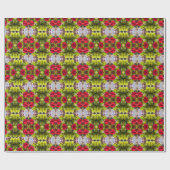 ブロックプリント16 ラッピングペーパー (フラット)