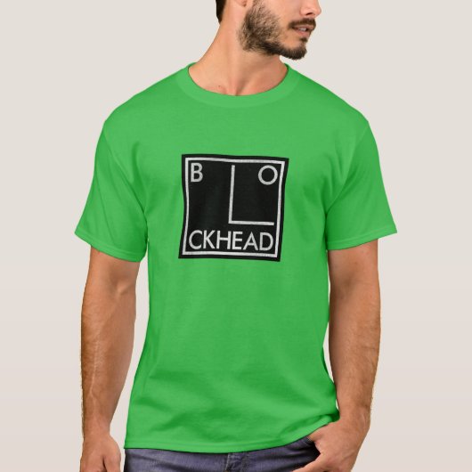 ブロックヘッドのお友達 Tシャツ (正面)