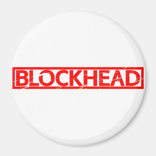 ブロックヘッドスタンプ マグネット (正面)