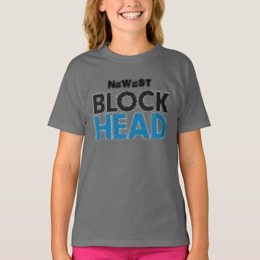 ブロックヘッド、最新 Tシャツ (正面)