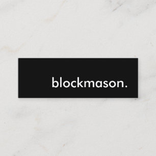ブロックメイソン スキニー名刺