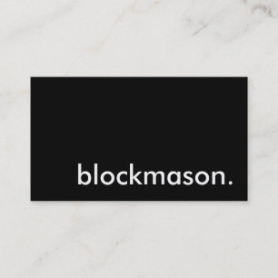 ブロックメイソン 名刺