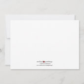 ブロックモダンの卒業招待状 – 赤 招待状 (裏面)