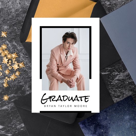 ブロックモダン大学院の写真の発表 招待状