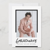 ブロックモダン大学院の写真の発表 招待状 (正面)