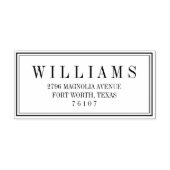 ブロックモダン差出人住所スタンプ セルフインキングスタンプ (デザイン)