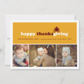 ブロックモダン紅葉感謝祭3枚 シーズンカード (正面)