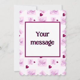 ブロックラブハートパターン シーズンカード