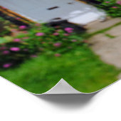 ブロックリービレッジコテージコッツウォルズグロスターシャー ポスター (角)