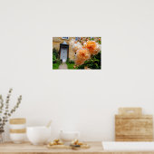 ブロックリービレッジコテージコッツウォルズグロスターシャー ポスター (キッチン)