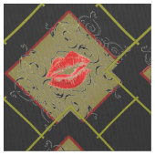 ブロック内の唇 ファブリック (クローズアップ)