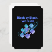 ブロック単位で構築 サンキューカード (正面/裏面)