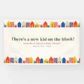 ブロック地区の赤ちゃんシャワーの新しい子供 横断幕 (横)