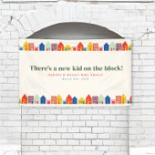 ブロック地区の赤ちゃんシャワーの新しい子供 横断幕