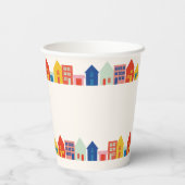 ブロック地区の赤ちゃんシャワーの新しい子供 紙コップ (裏面)