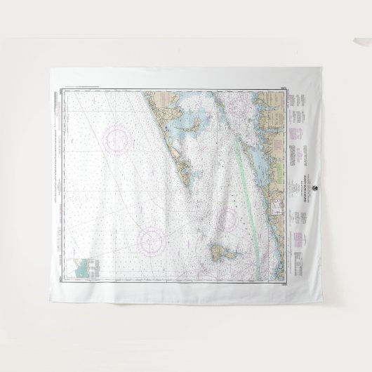 ブロック島のサウンドとアプローチの航海のグラフ タペストリー (正面(横))