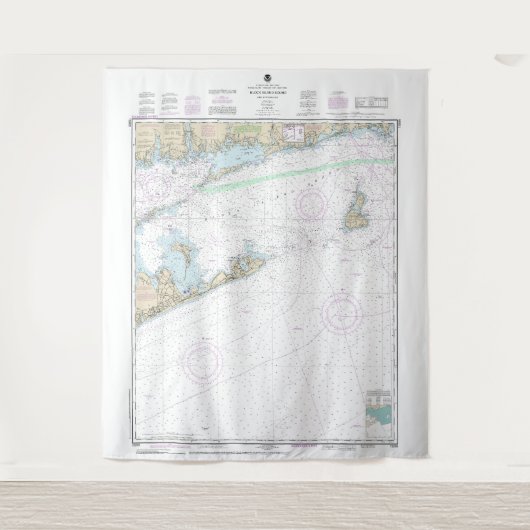 ブロック島のサウンドとアプローチの航海のグラフ タペストリー (正面)
