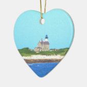 ブロック島の北ライト セラミックオーナメント (左)