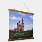 ブロック島の2つのライト 吊り下げ型タペストリー (傾斜あり)