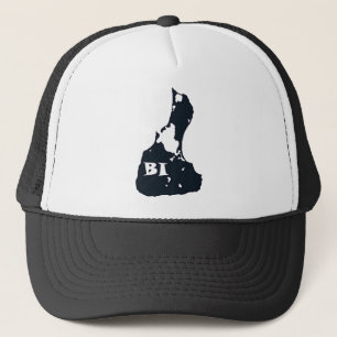 ブロック島のBIの島の形 キャップ