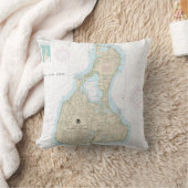 ブロック島航海の図13217 クッション (ブランケット)