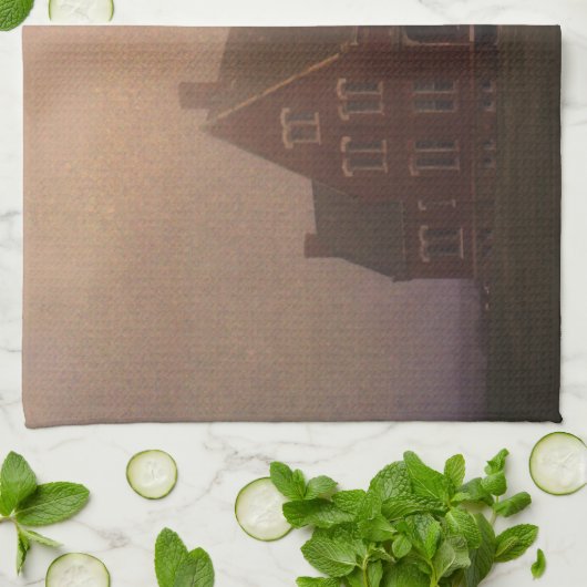 ブロック島 キッチンタオル (折り畳み)