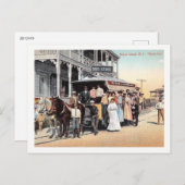 ブロック島（ロードアイランド州）、トラリーのヴィンテージ景観 ポストカード (正面/裏面)