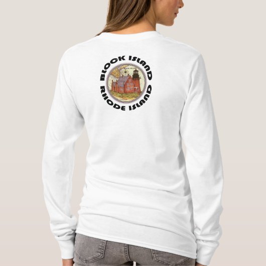 ブロック島 Tシャツ (裏面)