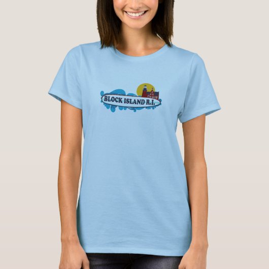 ブロック島 Tシャツ (正面)