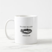 ブロック島RIのヴィンテージのシマスズキ コーヒーマグカップ (左)