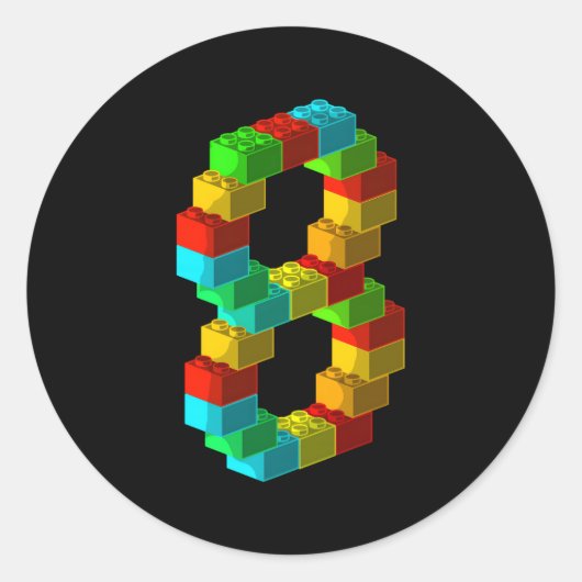 ブロック建物8番目8 ラウンドシール (正面)