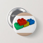 ブロック弁当箱 缶バッジ (正面&裏面)