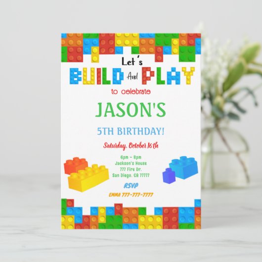 ブロック招待状 招待状 (スタンド正面)