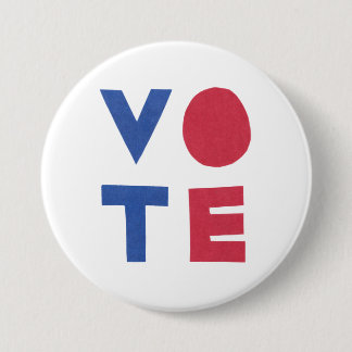ブロック文字デザイン投票ボタン 缶バッジ