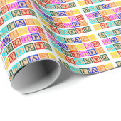 ブロック文字（ギリシャ語） ラッピングペーパー (ロールコーナー)