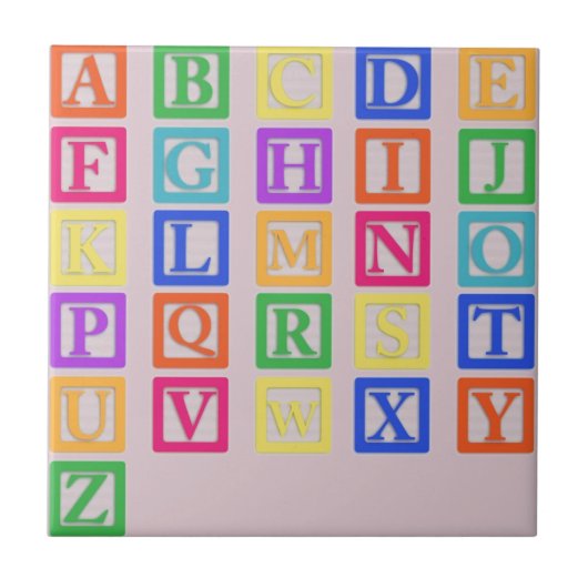 ブロック文字 タイル (正面)