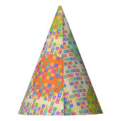 ブロック文字 パーティーハット (裏面)