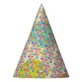 ブロック文字 パーティーハット (左)