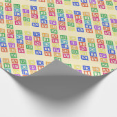ブロック文字 ラッピングペーパー (角)