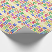 ブロック文字 ラッピングペーパー (角)