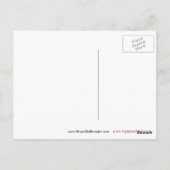 ブロック文字「G」ウッドカットウッドブロックインデジタル ポストカード (裏面)