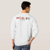 ブロック文字SPF McKenzieツリーのカスタム順序 Tシャツ (裏面フル)