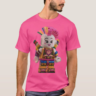 ブロック日本ので作られた原宿パンク男性へアート Tシャツ