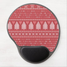 ブロック状のモダンなクリスマスツリーパターン