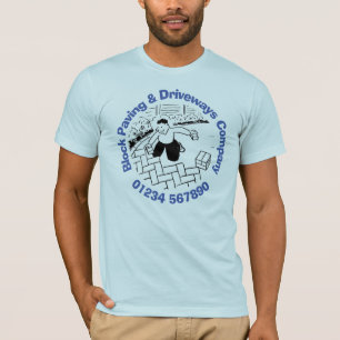 ブロック舗装と車道。 Tシャツ