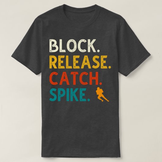 ブロック解除キャッチスパイク1 Tシャツ (デザイン正面)