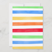 ブロック誕生日招待状 招待状 (裏面)